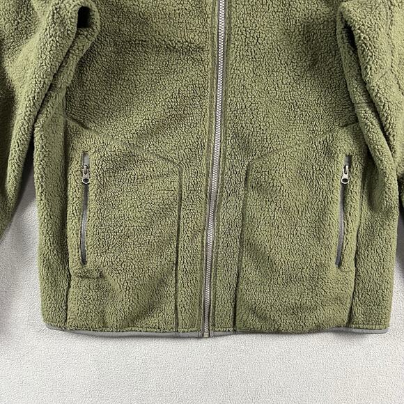 Marmot Jacket Mens Large Green Pantoll Full Zip Fleece Outdoor Hiking Pullover - Picture 3 of 12